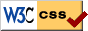 A badge that shows that this site's CSS is valid